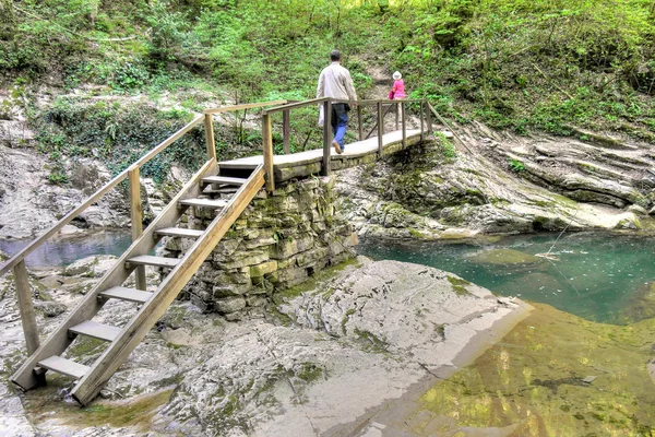 Cáucaso. Sochi. Río Agura — Foto de Stock