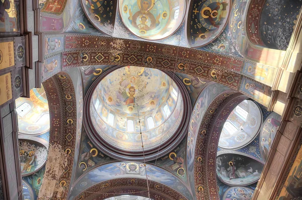 New Athos Monastery. Ceiling of temple — Stock Photo, Image