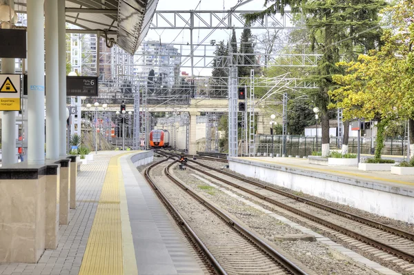 Dworzec kolejowy w Soczi — Zdjęcie stockowe