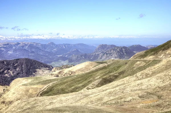 Panorama větší Kavkaz horské pásmo — Stock fotografie