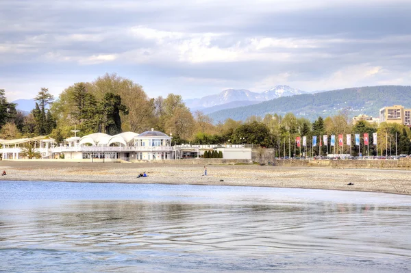 Ciudad de Sochi. Vista desde el mar — Foto de Stock