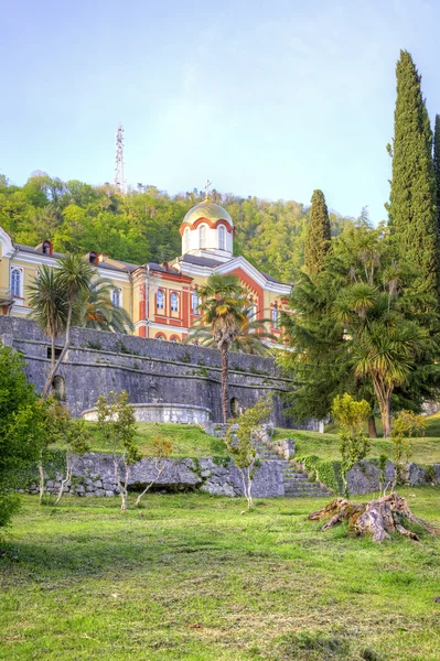 Abjasia. Nuevo Monasterio Athos Simón el Zelote — Foto de Stock