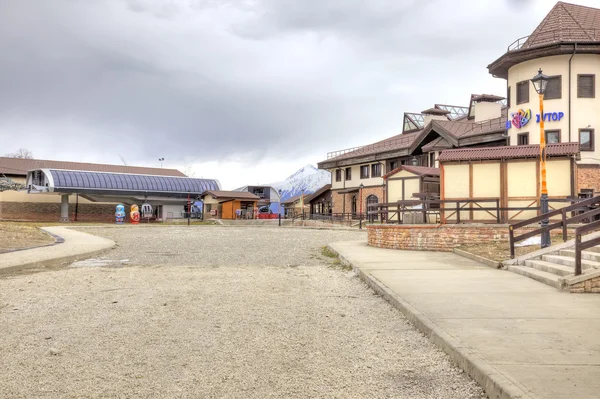 Seilbahnstation auf dem Hochplateau der Berggosse — Stockfoto