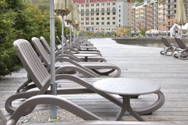 Sochi. Krasnaya Polyana kent tipi yerleşim. Yapay