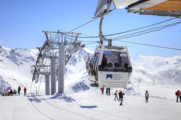 Elbrus. Σταθμό του εναέρια ανελκυστήρα — Φωτογραφία Αρχείου