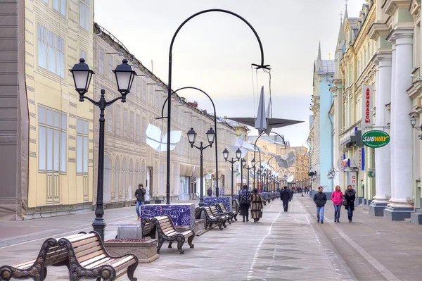 Moskova. Nikolskaya sokak — Stok fotoğraf
