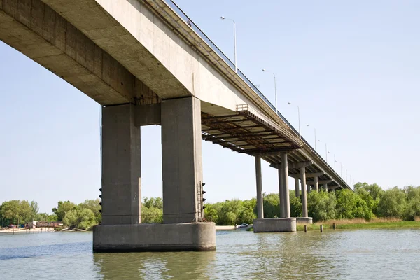 Bridge across the river Don — Stock Photo, Image