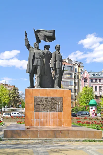 Rostov na Donu, Gorkého parku památník zřízení sovětské moci — Stock fotografie