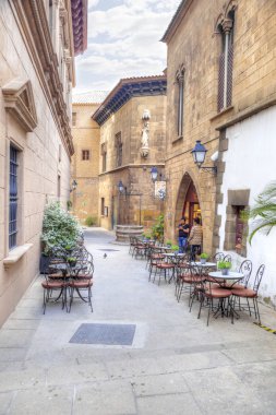 İspanyol köydür Poble Espanyol Barcelona 