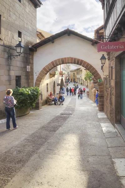 Španělskou vesnici Poble Espanyol je v Barceloně — Stock fotografie