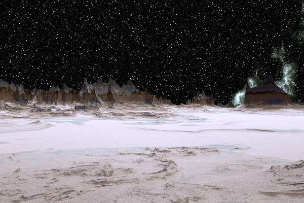 ファンタジー エイリアンの惑星。岩 — ストック写真