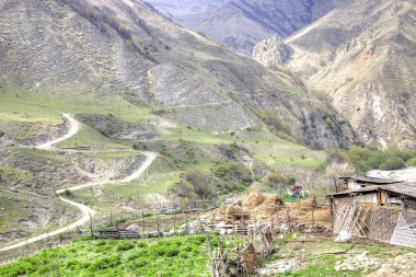 Caucasus. Dağ manzarası