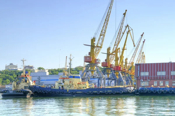 Hafen an der Küste. die stadt odessa — Stockfoto