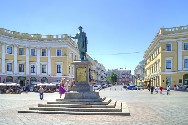 Monument to Duke de Richelieu in Odessa. 1828 year