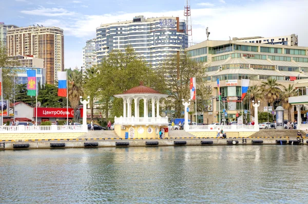 Sochi City. Vista dal mare — Foto Stock