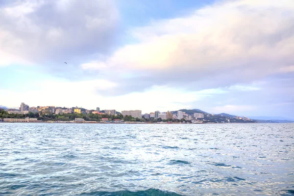 Sochi City. Vista desde el mar — Foto de Stock