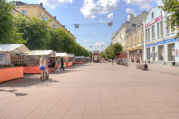 Twer. Strefy dla pieszych na Trekhsvyatskoye do ulicy — Zdjęcie stockowe