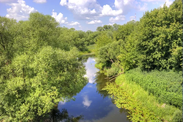 Tver. Rivier Tmaka — Stockfoto