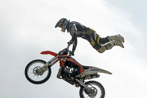 Piloto de motocross de extrema — Fotografia de Stock