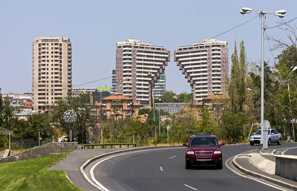 Uma das ruas centrais de Yerevan — Fotografia de Stock