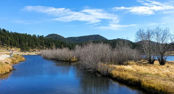 Prachtig Landschap Met Blauwe Rivier Bergen Colorado Amerika — Stockfoto