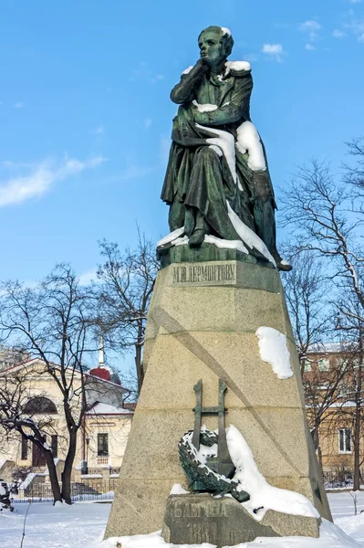 Melhor Monumento Russo Poeta Mikhail Yurievich Lermontov Pyatigorsk Cáucaso Norte — Fotografia de Stock