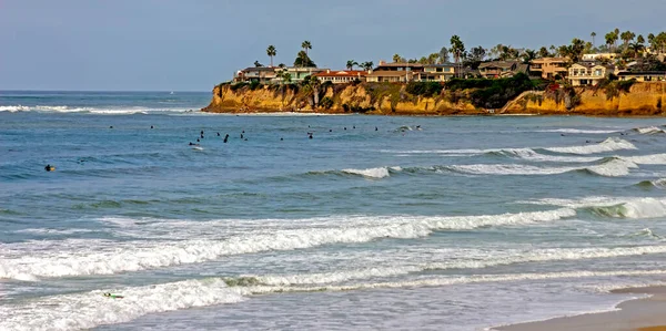 Very Beautiful Modern Oceanfront Home San Diego California Usa — Stock Photo, Image