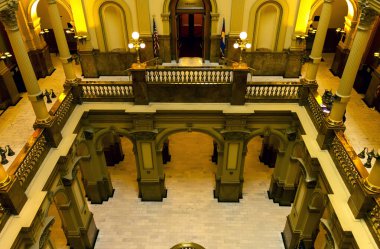 DENVER, CO - 10.2019 EYLÜL: Denver, Colorado 'daki Capitol binasının içi.