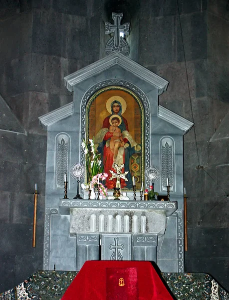 Erevan Armenie Septembre 2011 Intérieur Eglise Apostolique Arménienne Erevan Arménie — Photo