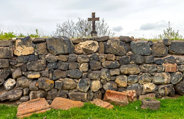 Eine Uralte Steinmauer Ein Armenisches Kloster — Stockfoto