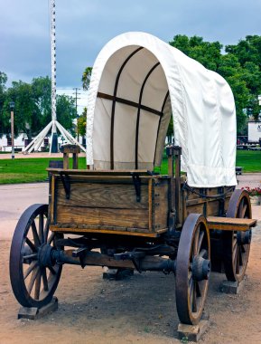 SAN DIEGO, CA - 25 Nisan 2014: Eski San Diego, Kaliforniya, ABD 'de Vahşi Batı arabası.