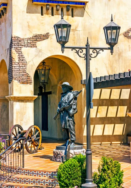 San Diego Mei 2014 Statue Soldier Mormon Battalion Site Old — Stockfoto