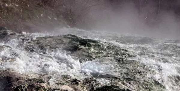 Fonte Calda Acqua Minerale Curativa Nella Località Pyatigorsk Caucaso Settentrionale — Foto Stock