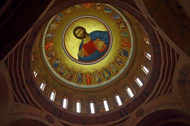 Abovyan şehir Tapınağı Saint Hovhannes kilisede üzerinde boyama