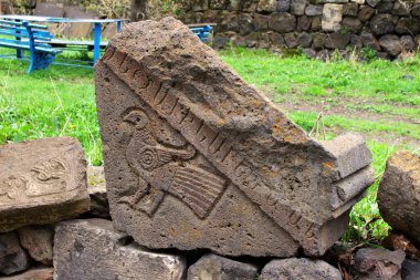 Ermenistan eski Khachkar.