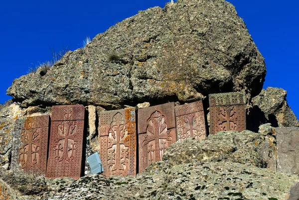 Piedras cruz medieval armenia — Foto de Stock