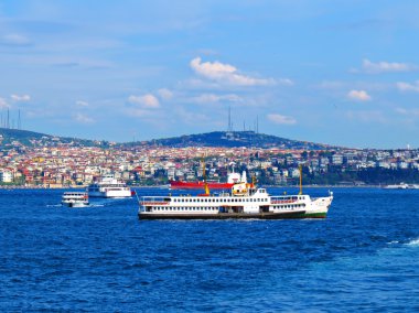 Boğaz'ın yoğun trafikte.