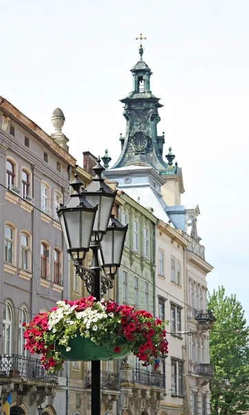 Rua velha de Lviv . — Fotografia de Stock