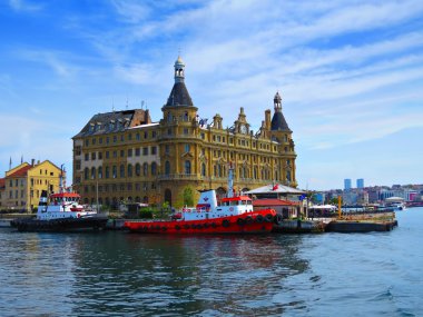 Istanbul--Yaklaşık Nisan 2014: Haydarpaşa Terminal, görünümü 