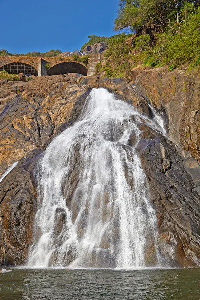 Dudhsagar falls,  Bhagwan Mahavir Wildlife Sanctuary. GOA, India — Stock Photo, Image