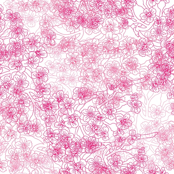 Motif floral sans couture — Image vectorielle