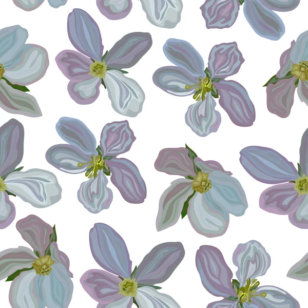 Motif floral sans couture — Image vectorielle