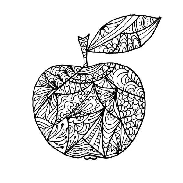 Hand drawn apple — Stock Vector