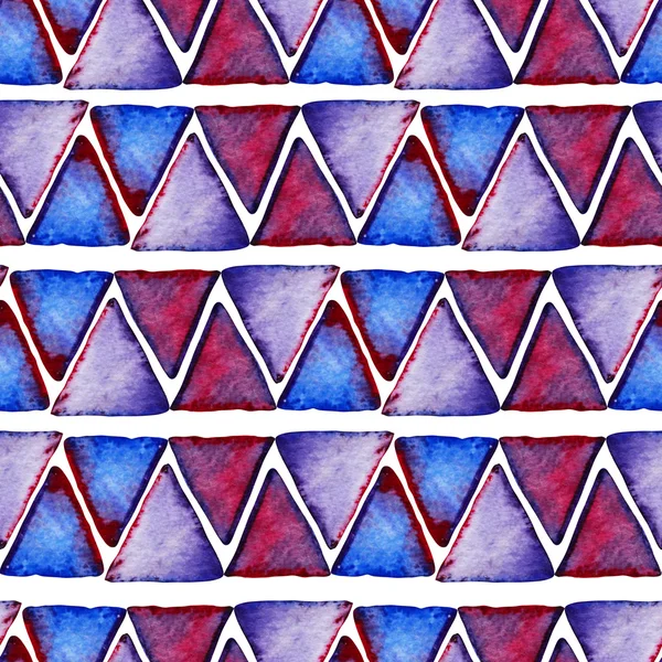 Akvarel sømløse mønster - Stock-foto