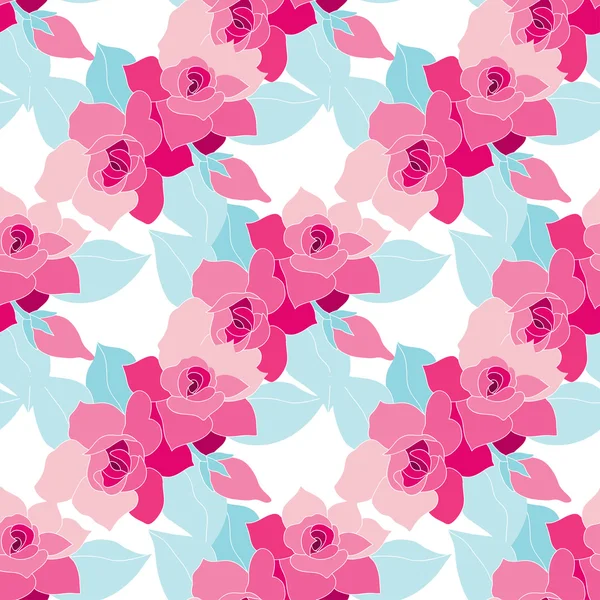 Motif floral sans couture — Image vectorielle