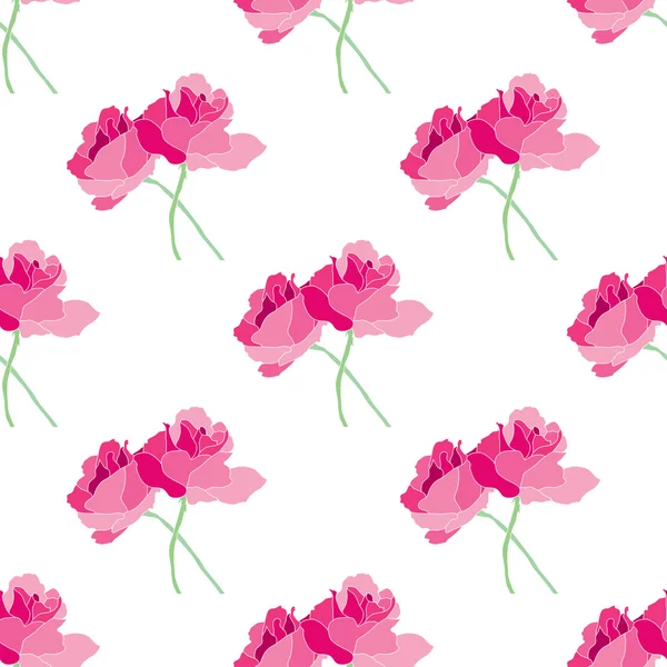 Motif floral sans couture — Image vectorielle