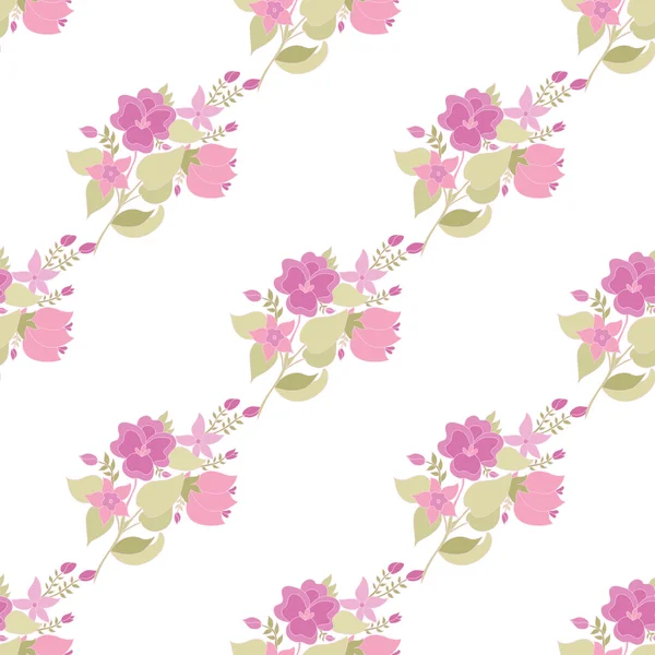 Motif floral sans couture — Image vectorielle