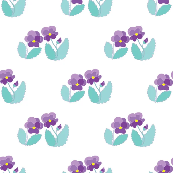 Bloemen naadloos patroon — Stockvector