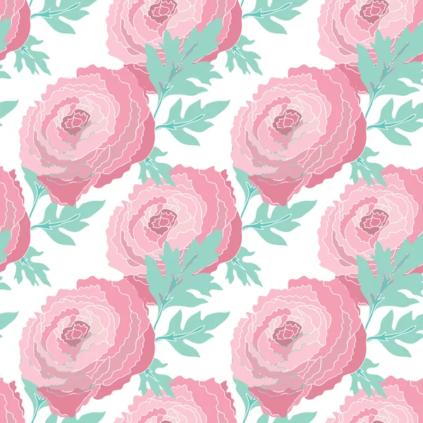 Motif floral sans couture — Image vectorielle