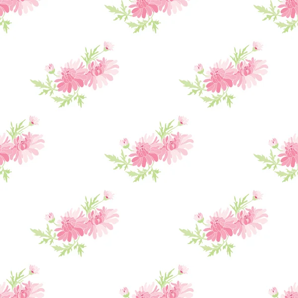 Motif floral sans couture — Image vectorielle